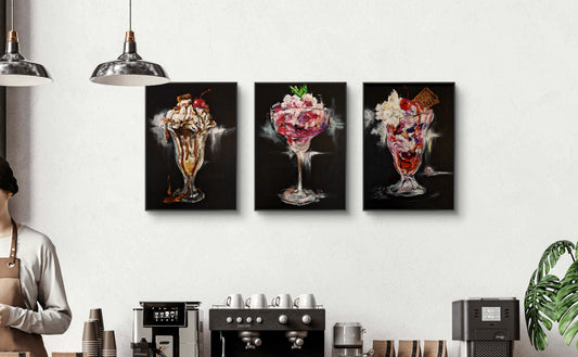 Ice Cream Art Print - A4 Archival Fine Art Print  (unframed) (TIC-01)